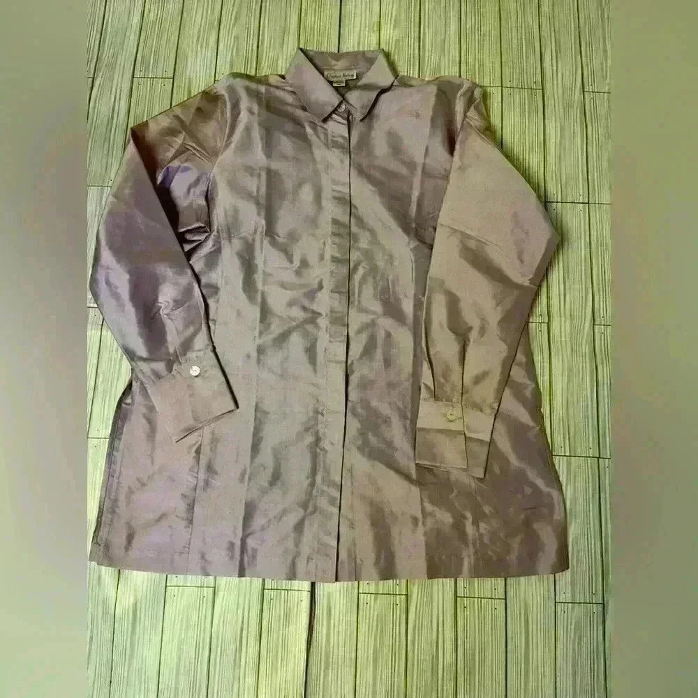 100% Silk Charlotte Kellogg Barbara Blouse